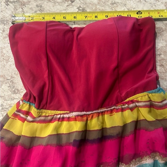 Rue 21 Strapless Stripped Dress Medium - Picture 7 of 10